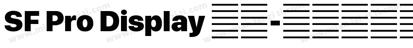 SF Pro Display 粗体字体转换